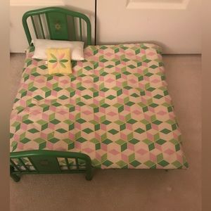 American girl doll sized bed.
